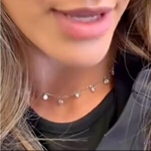 Gold and diamond necklace